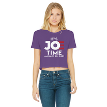 Load image into Gallery viewer, Joe Biden Classic Women's Cropped Raw Edge T-Shirt