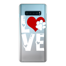 Load image into Gallery viewer, Love Dog Back Printed Transparent Hard Phone Case