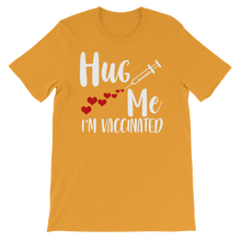 Load image into Gallery viewer, Hug Me I'm Vaccinated Premium Kids T-Shirt