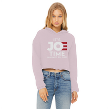 Load image into Gallery viewer, Joe Biden Ladies Cropped Raw Edge Hoodie