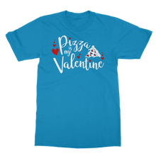 Load image into Gallery viewer, Pizza is My Valentine Classic Heavy Cotton Adult T-Shirt