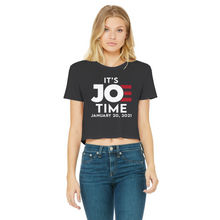 Load image into Gallery viewer, Joe Biden Classic Women's Cropped Raw Edge T-Shirt