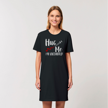 Load image into Gallery viewer, Hug Me I'm Vaccinated Organic T-Shirt Dress