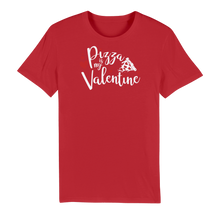 Load image into Gallery viewer, Pizza is My Valentine Premium Organic Adult T-Shirt