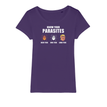 Load image into Gallery viewer, Trump Parasite Organic Jersey Womens T-Shirt