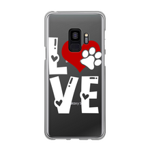 Load image into Gallery viewer, Love Dog Back Printed Transparent Soft Phone Case