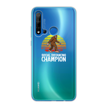 Load image into Gallery viewer, Social Distance Back Printed Transparent Soft Phone Case