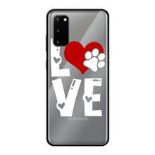 Load image into Gallery viewer, Love Dog Back Printed Black Soft Phone Case