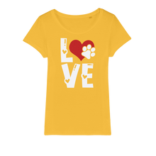 Load image into Gallery viewer, Love Dog Organic Jersey Womens T-Shirt