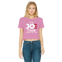 Load image into Gallery viewer, Joe Biden Classic Women's Cropped Raw Edge T-Shirt
