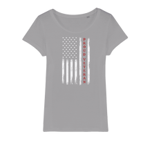 Load image into Gallery viewer, Proud Veteran Organic Jersey Womens T-Shirt