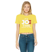 Load image into Gallery viewer, Joe Biden Classic Women's Cropped Raw Edge T-Shirt
