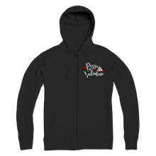 Load image into Gallery viewer, Pizza is My Valentine Premium Adult Zip Hoodie