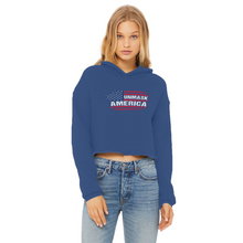 Load image into Gallery viewer, Unmask Ladies Cropped Raw Edge Hoodie