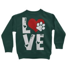 Load image into Gallery viewer, Love Dog Classic Kids Sweatshirt
