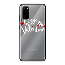 Load image into Gallery viewer, Pizza is My Valentine Back Printed Black Soft Phone Case