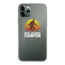 Load image into Gallery viewer, Social Distance Back Printed Transparent Soft Phone Case