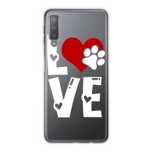 Load image into Gallery viewer, Love Dog Back Printed Transparent Soft Phone Case