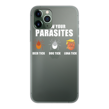 Load image into Gallery viewer, Trump Parasite Back Printed Transparent Soft Phone Case