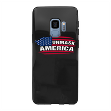 Load image into Gallery viewer, Unmask Back Printed Black Soft Phone Case