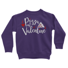 Load image into Gallery viewer, Pizza is My Valentine Classic Kids Sweatshirt