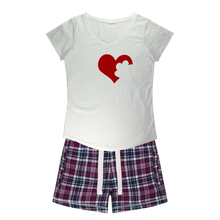Load image into Gallery viewer, Love Dog Girls Sleepy Tee and Flannel Short