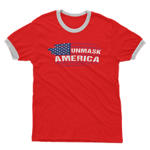 Load image into Gallery viewer, Unmask Adult Ringer T-Shirt