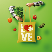 Load image into Gallery viewer, Love Dog Shopper Tote Bag