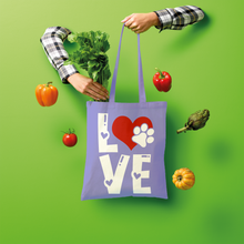 Load image into Gallery viewer, Love Dog Shopper Tote Bag