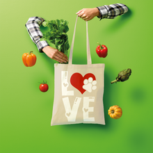 Load image into Gallery viewer, Love Dog Shopper Tote Bag