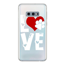 Load image into Gallery viewer, Love Dog Back Printed Transparent Soft Phone Case