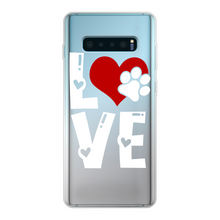 Load image into Gallery viewer, Love Dog Back Printed Transparent Soft Phone Case