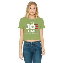 Load image into Gallery viewer, Joe Biden Classic Women's Cropped Raw Edge T-Shirt