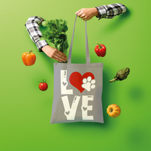 Load image into Gallery viewer, Love Dog Shopper Tote Bag