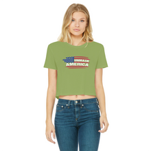 Load image into Gallery viewer, Unmask Classic Women's Cropped Raw Edge T-Shirt