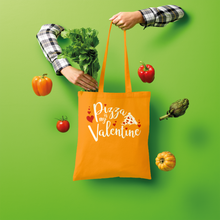 Load image into Gallery viewer, Pizza is My Valentine Shopper Tote Bag