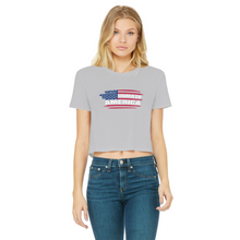 Load image into Gallery viewer, Unmask Classic Women's Cropped Raw Edge T-Shirt
