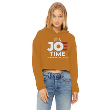 Load image into Gallery viewer, Joe Biden Ladies Cropped Raw Edge Hoodie
