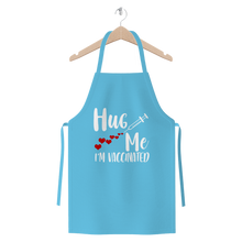 Load image into Gallery viewer, Hug Me I'm Vaccinated Premium Jersey Apron