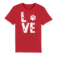 Load image into Gallery viewer, Love Dog Premium Organic Adult T-Shirt
