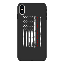 Load image into Gallery viewer, Proud Veteran Back Printed Black Soft Phone Case