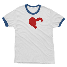 Load image into Gallery viewer, Love Dog Adult Ringer T-Shirt