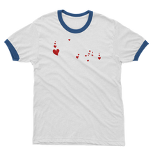 Load image into Gallery viewer, Pizza is My Valentine Adult Ringer T-Shirt