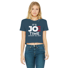 Load image into Gallery viewer, Joe Biden Classic Women's Cropped Raw Edge T-Shirt