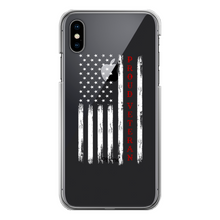 Load image into Gallery viewer, Proud Veteran Back Printed Transparent Hard Phone Case