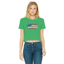 Load image into Gallery viewer, Unmask Classic Women's Cropped Raw Edge T-Shirt