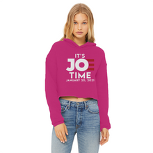 Load image into Gallery viewer, Joe Biden Ladies Cropped Raw Edge Hoodie