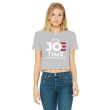 Load image into Gallery viewer, Joe Biden Classic Women's Cropped Raw Edge T-Shirt