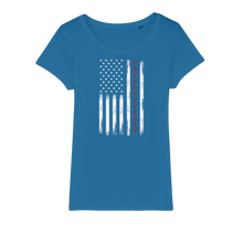 Load image into Gallery viewer, Proud Veteran Organic Jersey Womens T-Shirt
