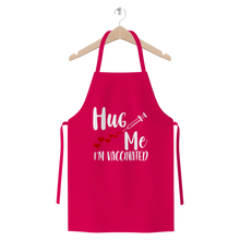 Load image into Gallery viewer, Hug Me I'm Vaccinated Premium Jersey Apron